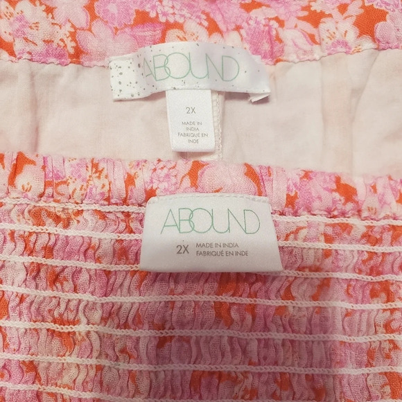NWOT Abound Women's 2 PC Floral Top & Moxie Skirt Set 2X - Picture 6 of 8